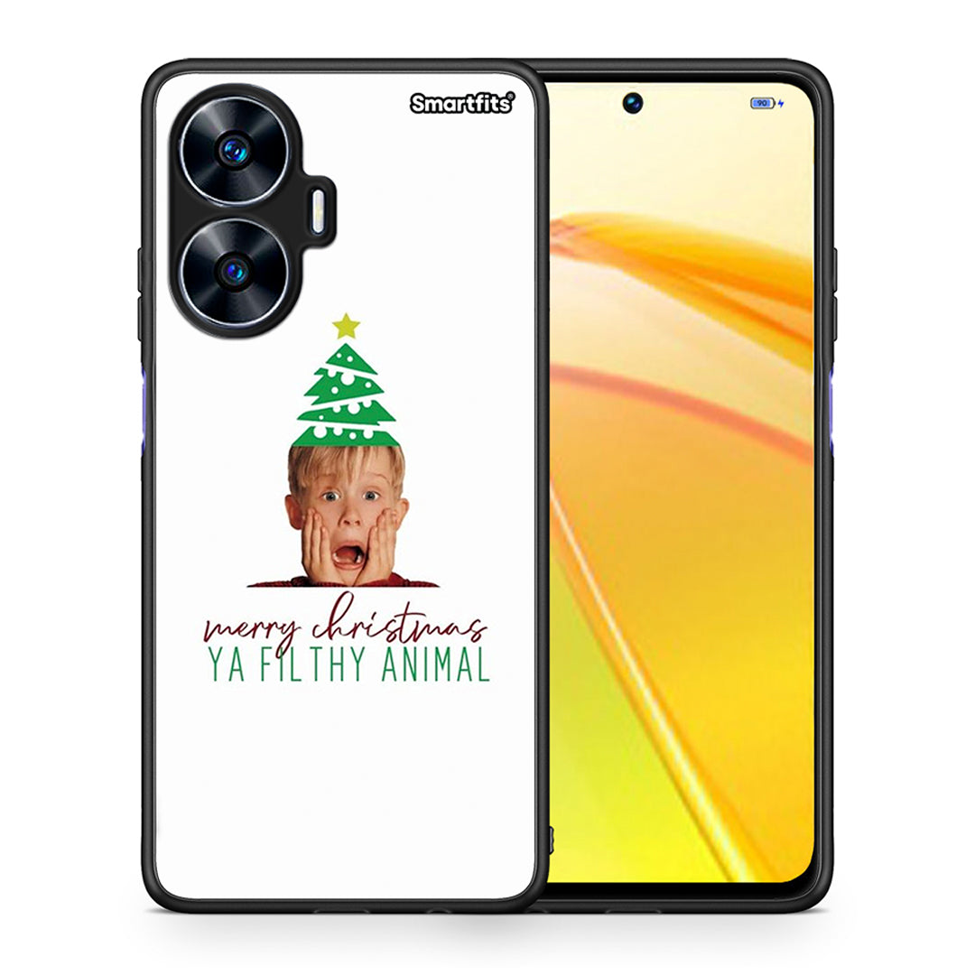 Θήκη Realme C55 Dual Filthy Animal από τη Smartfits με σχέδιο στο πίσω μέρος και μαύρο περίβλημα | Realme C55 Dual Filthy Animal Case with Colorful Back and Black Bezels