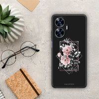 Thumbnail for Θήκη Realme C55 Dual Flower Frame από τη Smartfits με σχέδιο στο πίσω μέρος και μαύρο περίβλημα | Realme C55 Dual Flower Frame Case with Colorful Back and Black Bezels