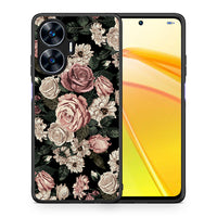 Thumbnail for Θήκη Realme C55 Dual Flower Wild Roses από τη Smartfits με σχέδιο στο πίσω μέρος και μαύρο περίβλημα | Realme C55 Dual Flower Wild Roses Case with Colorful Back and Black Bezels