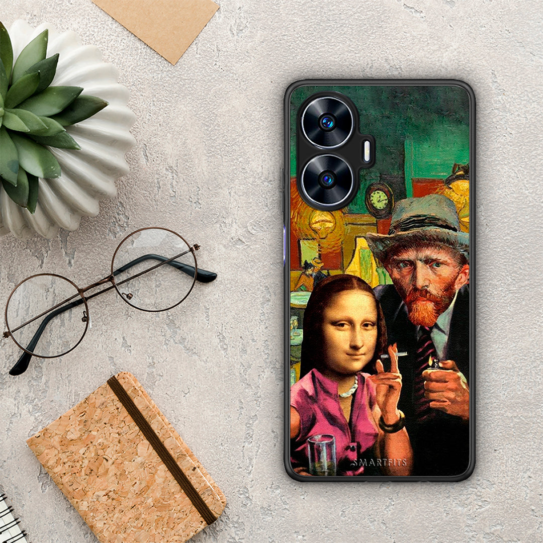 Θήκη Realme C55 Dual Funny Art από τη Smartfits με σχέδιο στο πίσω μέρος και μαύρο περίβλημα | Realme C55 Dual Funny Art Case with Colorful Back and Black Bezels