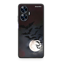 Thumbnail for Θήκη Realme C55 Dual Halloween Bat Night από τη Smartfits με σχέδιο στο πίσω μέρος και μαύρο περίβλημα | Realme C55 Dual Halloween Bat Night Case with Colorful Back and Black Bezels