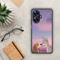 Thumbnail for Θήκη Realme C55 Dual Lady And Tramp από τη Smartfits με σχέδιο στο πίσω μέρος και μαύρο περίβλημα | Realme C55 Dual Lady And Tramp Case with Colorful Back and Black Bezels