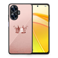 Thumbnail for Θήκη Realme C55 Dual Minimal Crown από τη Smartfits με σχέδιο στο πίσω μέρος και μαύρο περίβλημα | Realme C55 Dual Minimal Crown Case with Colorful Back and Black Bezels