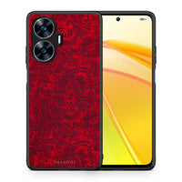 Thumbnail for Θήκη Realme C55 Dual Paisley Cashmere από τη Smartfits με σχέδιο στο πίσω μέρος και μαύρο περίβλημα | Realme C55 Dual Paisley Cashmere Case with Colorful Back and Black Bezels