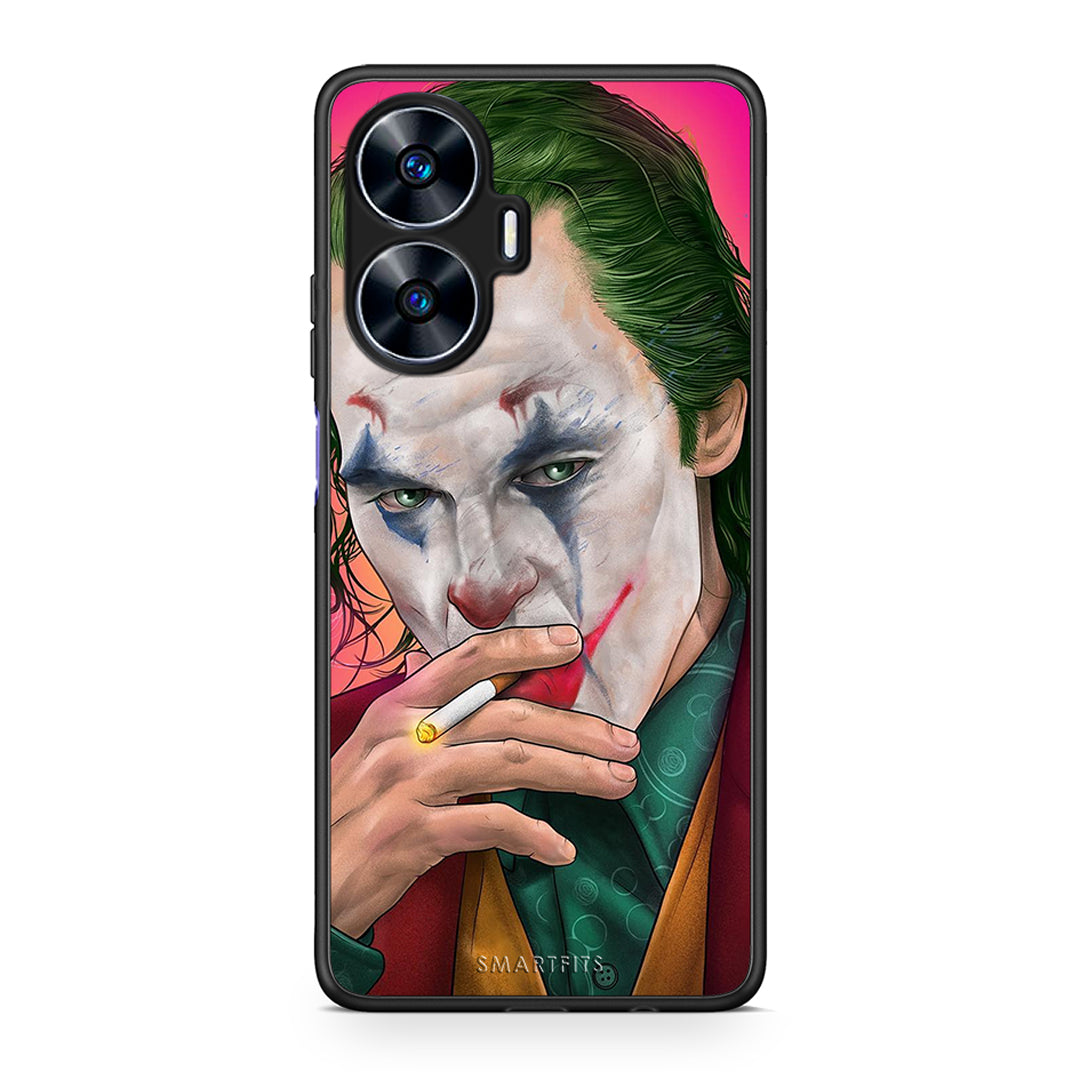 Θήκη Realme C55 Dual PopArt JokesOnU από τη Smartfits με σχέδιο στο πίσω μέρος και μαύρο περίβλημα | Realme C55 Dual PopArt JokesOnU Case with Colorful Back and Black Bezels