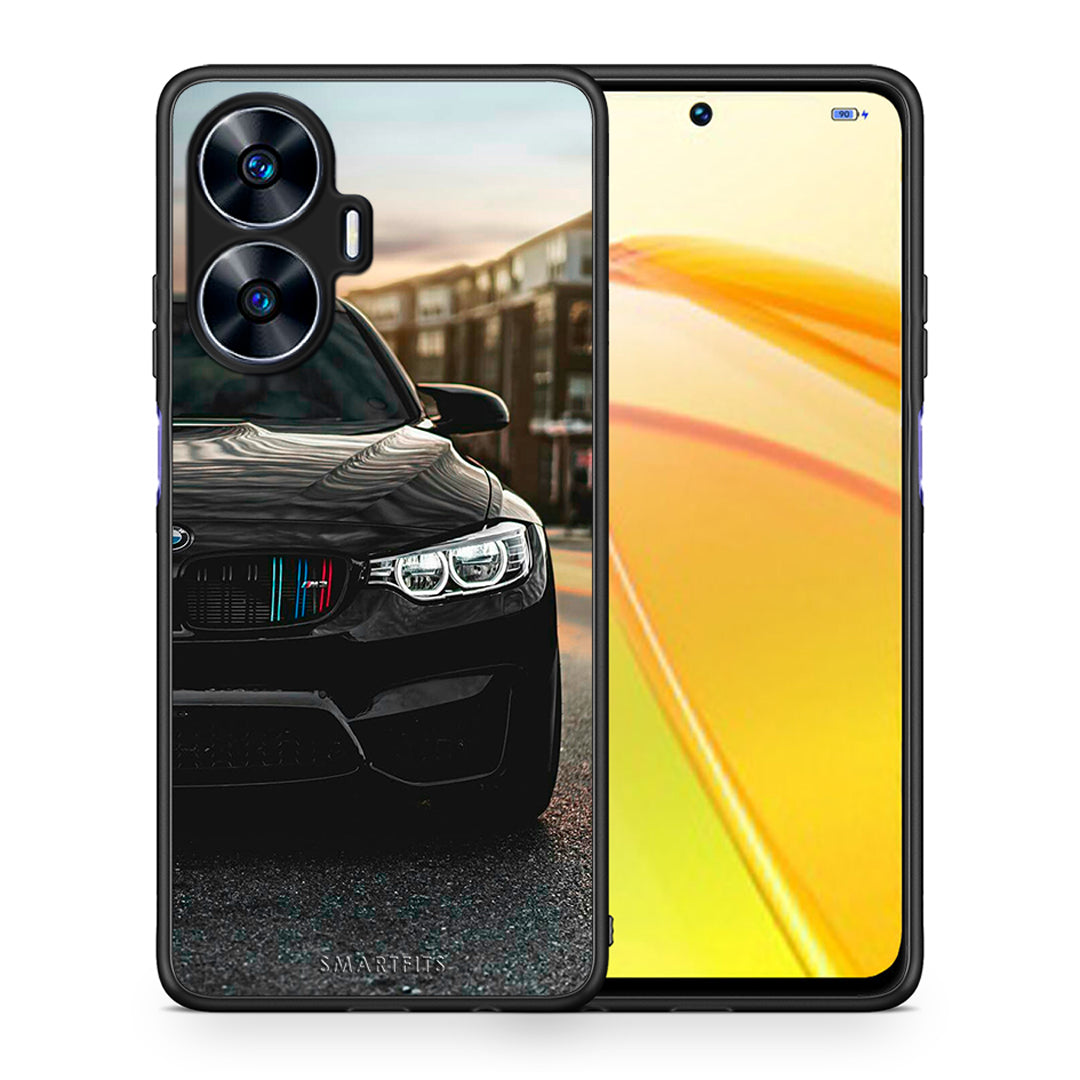 Θήκη Realme C55 Dual Racing M3 από τη Smartfits με σχέδιο στο πίσω μέρος και μαύρο περίβλημα | Realme C55 Dual Racing M3 Case with Colorful Back and Black Bezels