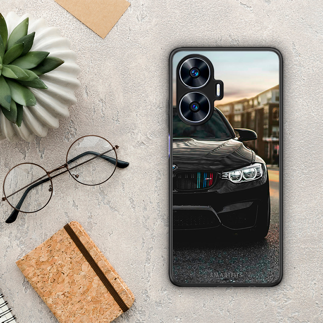 Θήκη Realme C55 Dual Racing M3 από τη Smartfits με σχέδιο στο πίσω μέρος και μαύρο περίβλημα | Realme C55 Dual Racing M3 Case with Colorful Back and Black Bezels