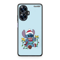 Thumbnail for Θήκη Realme C55 Dual Santa Stich από τη Smartfits με σχέδιο στο πίσω μέρος και μαύρο περίβλημα | Realme C55 Dual Santa Stich Case with Colorful Back and Black Bezels