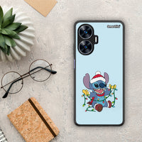 Thumbnail for Θήκη Realme C55 Dual Santa Stich από τη Smartfits με σχέδιο στο πίσω μέρος και μαύρο περίβλημα | Realme C55 Dual Santa Stich Case with Colorful Back and Black Bezels