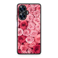 Thumbnail for Θήκη Realme C55 Dual Valentine RoseGarden από τη Smartfits με σχέδιο στο πίσω μέρος και μαύρο περίβλημα | Realme C55 Dual Valentine RoseGarden Case with Colorful Back and Black Bezels