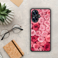 Thumbnail for Θήκη Realme C55 Dual Valentine RoseGarden από τη Smartfits με σχέδιο στο πίσω μέρος και μαύρο περίβλημα | Realme C55 Dual Valentine RoseGarden Case with Colorful Back and Black Bezels