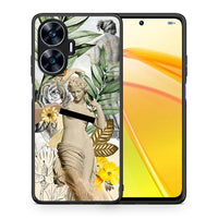 Thumbnail for Θήκη Realme C55 Dual Woman Statue από τη Smartfits με σχέδιο στο πίσω μέρος και μαύρο περίβλημα | Realme C55 Dual Woman Statue Case with Colorful Back and Black Bezels