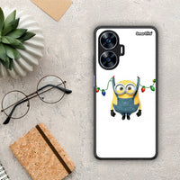 Thumbnail for Θήκη Realme C55 Dual Xmas Minion Lights από τη Smartfits με σχέδιο στο πίσω μέρος και μαύρο περίβλημα | Realme C55 Dual Xmas Minion Lights Case with Colorful Back and Black Bezels