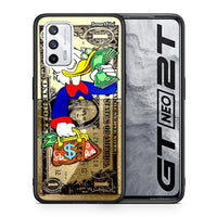 Thumbnail for Θήκη Realme GT Duck Money από τη Smartfits με σχέδιο στο πίσω μέρος και μαύρο περίβλημα | Realme GT Duck Money case with colorful back and black bezels
