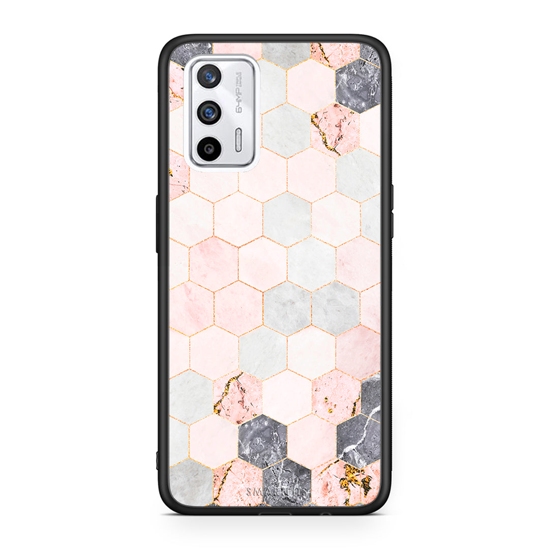 Marble Hexagon Pink - Realme GT case