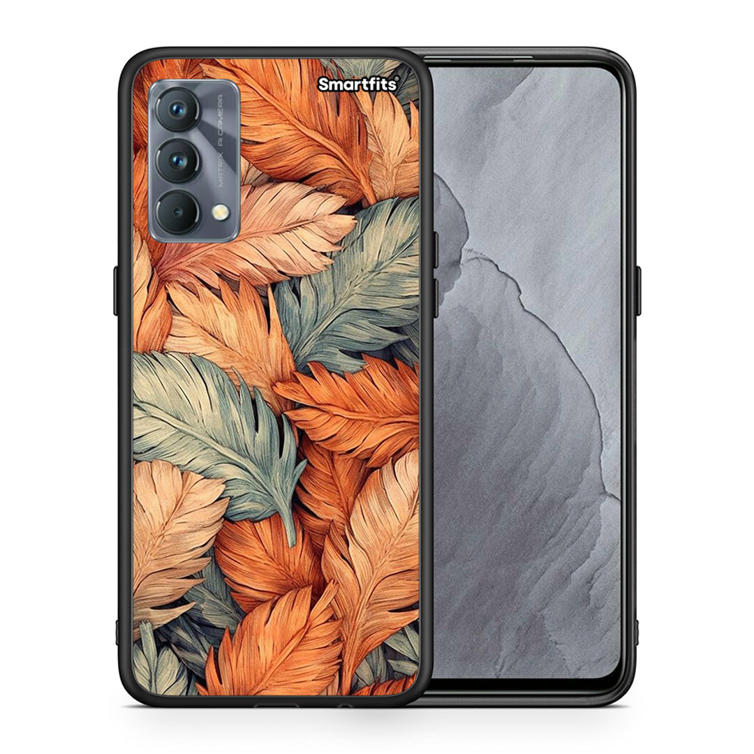 Θήκη Realme GT Master Autumn Leaves από τη Smartfits με σχέδιο στο πίσω μέρος και μαύρο περίβλημα | Realme GT Master Autumn Leaves case with colorful back and black bezels