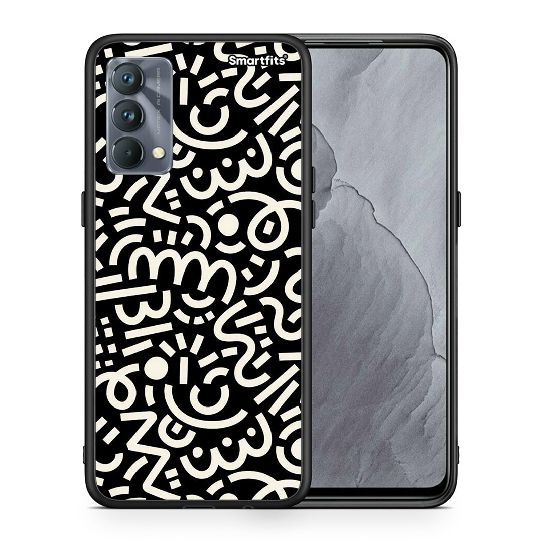 Θήκη Realme GT Master Doodle Art από τη Smartfits με σχέδιο στο πίσω μέρος και μαύρο περίβλημα | Realme GT Master Doodle Art case with colorful back and black bezels