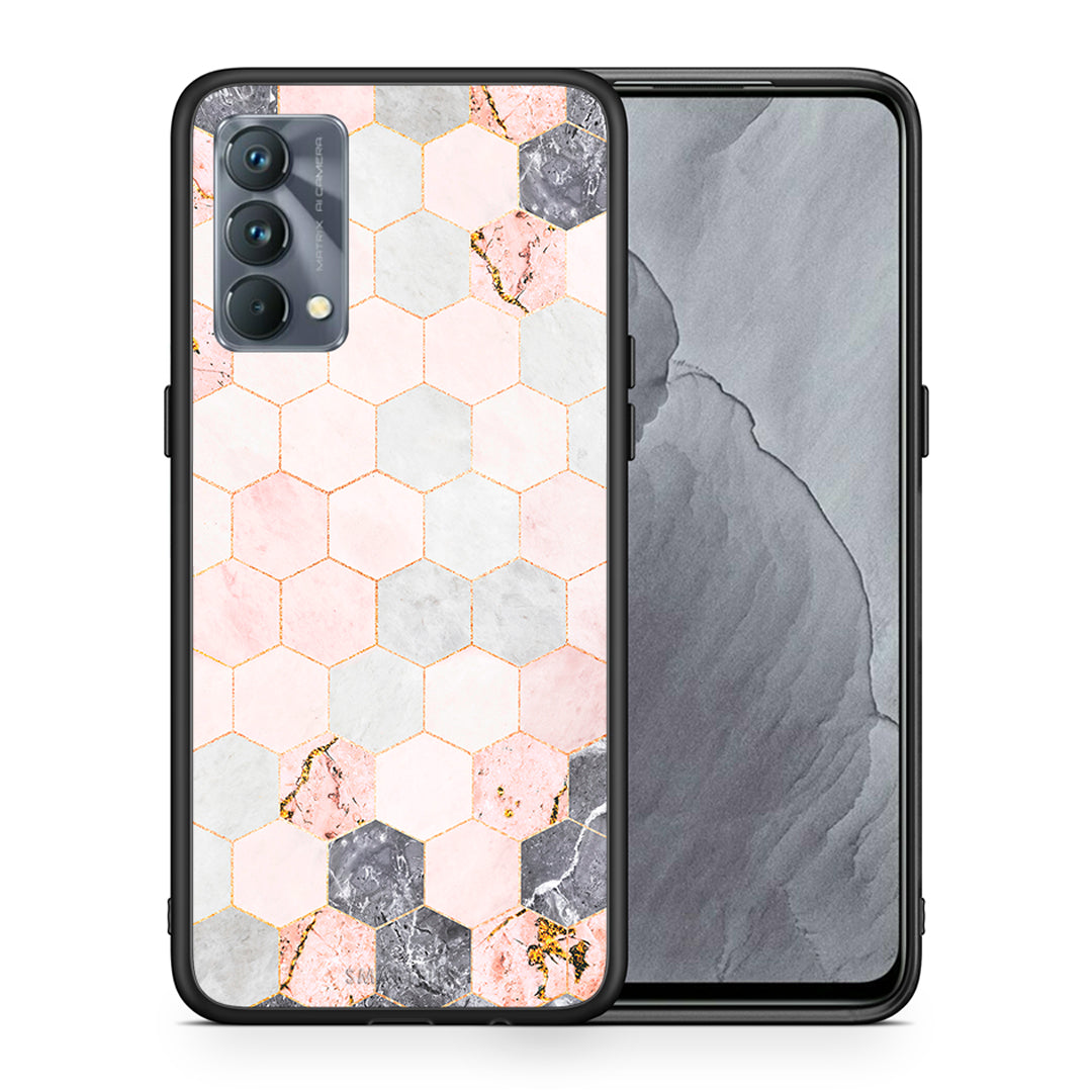 Marble Hexagon Pink - Realme GT Master case