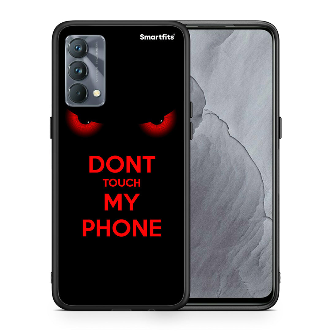 Θήκη Realme GT Master Touch My Phone από τη Smartfits με σχέδιο στο πίσω μέρος και μαύρο περίβλημα | Realme GT Master Touch My Phone case with colorful back and black bezels