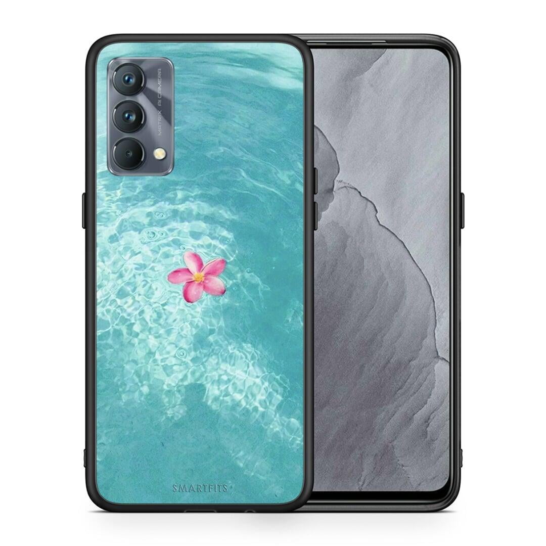 Θήκη Realme GT Master Water Flower από τη Smartfits με σχέδιο στο πίσω μέρος και μαύρο περίβλημα | Realme GT Master Water Flower case with colorful back and black bezels