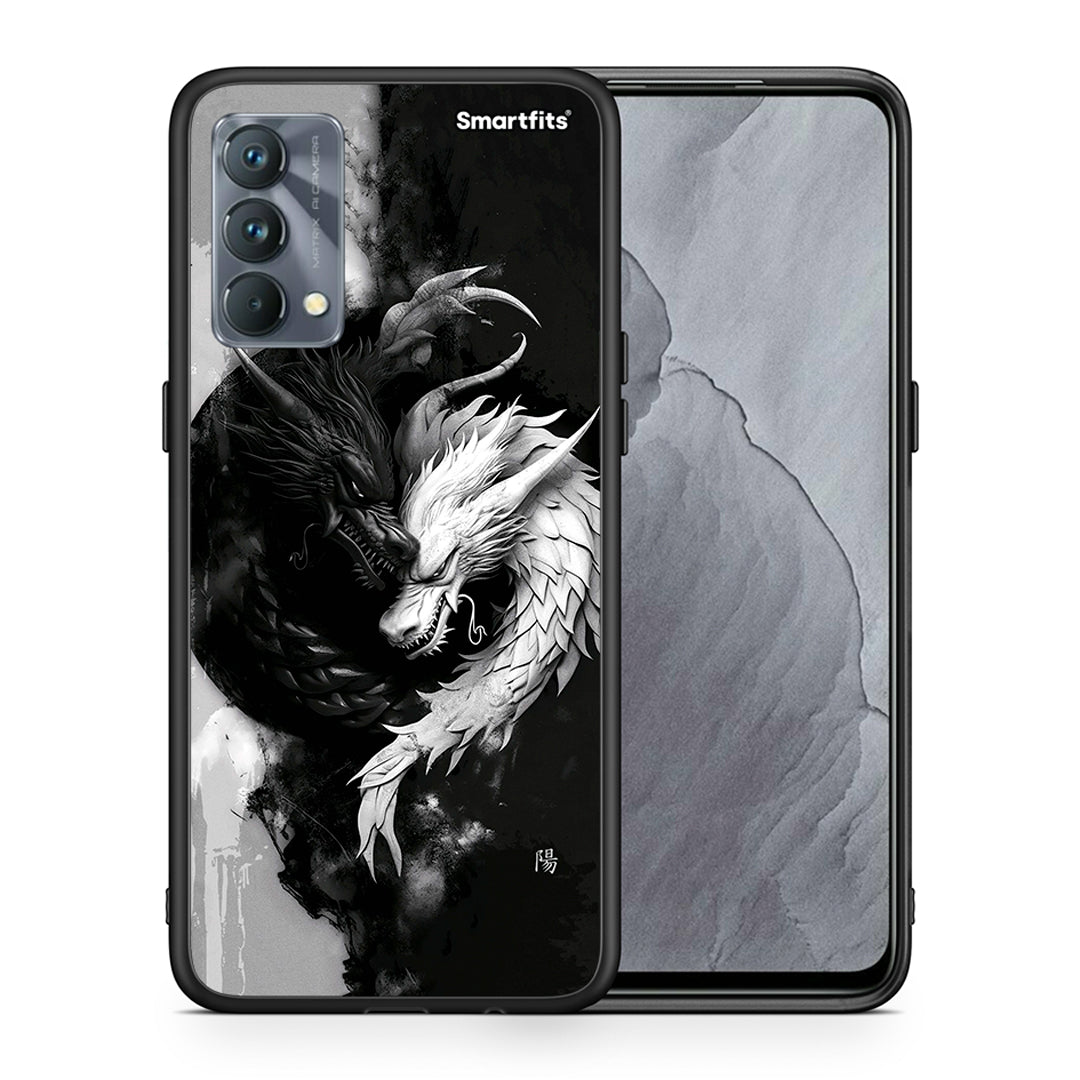 Θήκη Realme GT Master Yin Yang από τη Smartfits με σχέδιο στο πίσω μέρος και μαύρο περίβλημα | Realme GT Master Yin Yang case with colorful back and black bezels