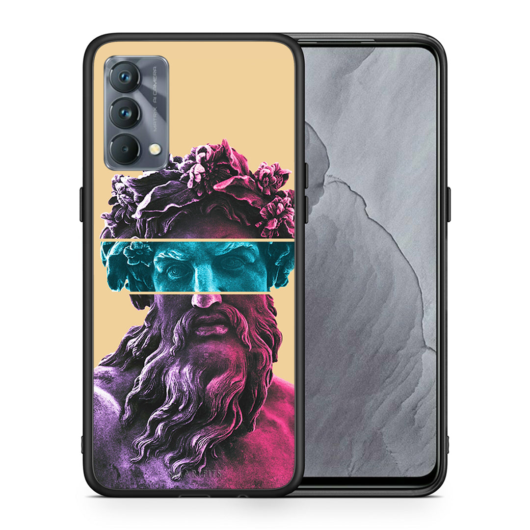 Θήκη Αγίου Βαλεντίνου Realme GT Master Zeus Art από τη Smartfits με σχέδιο στο πίσω μέρος και μαύρο περίβλημα | Realme GT Master Zeus Art case with colorful back and black bezels