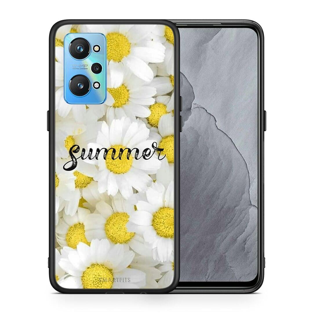 Θήκη Realme GT Neo 2 Summer Daisies από τη Smartfits με σχέδιο στο πίσω μέρος και μαύρο περίβλημα | Realme GT Neo 2 Summer Daisies case with colorful back and black bezels