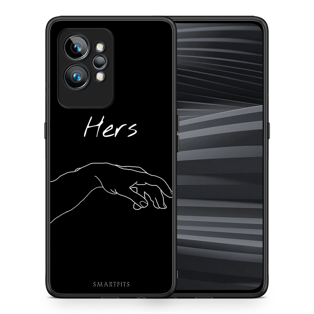 Θήκη Realme GT2 Pro Aesthetic Love 1 από τη Smartfits με σχέδιο στο πίσω μέρος και μαύρο περίβλημα | Realme GT2 Pro Aesthetic Love 1 Case with Colorful Back and Black Bezels