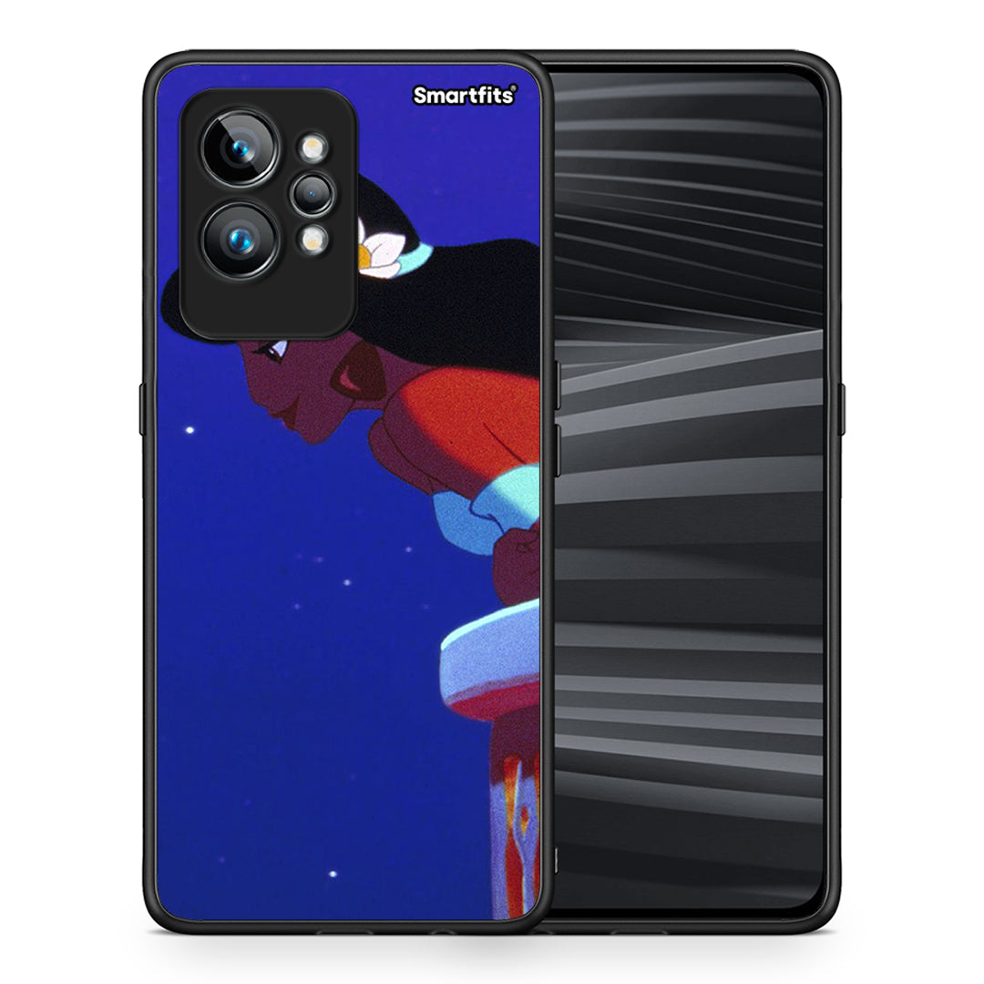 Θήκη Realme GT2 Pro Alladin And Jasmine Love 2 από τη Smartfits με σχέδιο στο πίσω μέρος και μαύρο περίβλημα | Realme GT2 Pro Alladin And Jasmine Love 2 Case with Colorful Back and Black Bezels