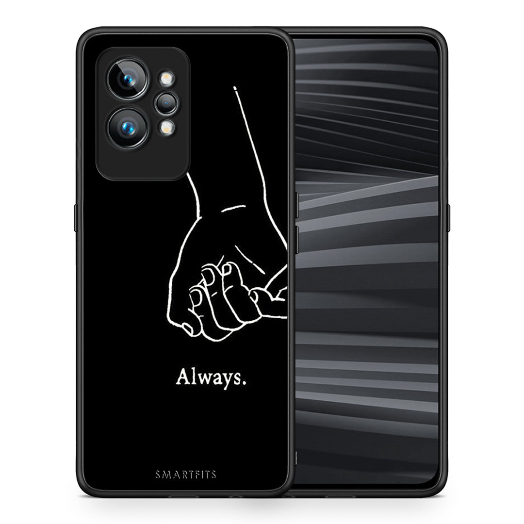 Θήκη Realme GT2 Pro Always & Forever 1 από τη Smartfits με σχέδιο στο πίσω μέρος και μαύρο περίβλημα | Realme GT2 Pro Always & Forever 1 Case with Colorful Back and Black Bezels