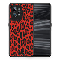 Thumbnail for Θήκη Realme GT2 Pro Animal Red Leopard από τη Smartfits με σχέδιο στο πίσω μέρος και μαύρο περίβλημα | Realme GT2 Pro Animal Red Leopard Case with Colorful Back and Black Bezels