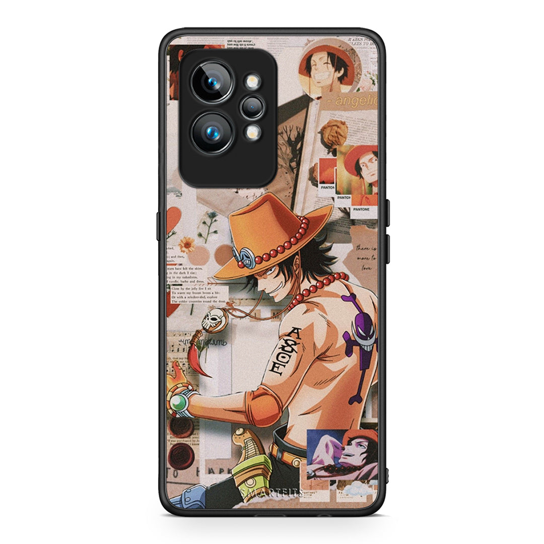 Θήκη Realme GT2 Pro Anime Collage από τη Smartfits με σχέδιο στο πίσω μέρος και μαύρο περίβλημα | Realme GT2 Pro Anime Collage Case with Colorful Back and Black Bezels