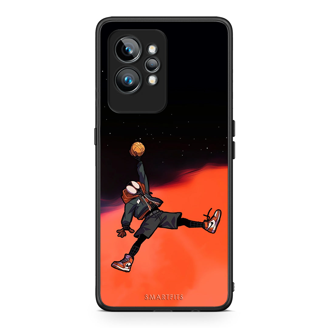 Θήκη Realme GT2 Pro Basketball Hero από τη Smartfits με σχέδιο στο πίσω μέρος και μαύρο περίβλημα | Realme GT2 Pro Basketball Hero Case with Colorful Back and Black Bezels