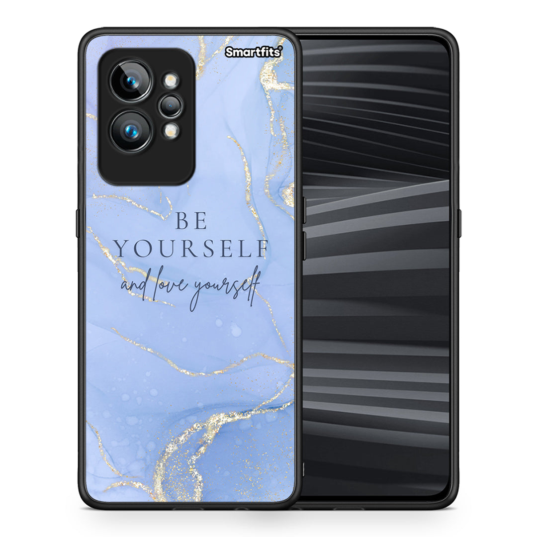 Θήκη Realme GT2 Pro Be Yourself από τη Smartfits με σχέδιο στο πίσω μέρος και μαύρο περίβλημα | Realme GT2 Pro Be Yourself Case with Colorful Back and Black Bezels