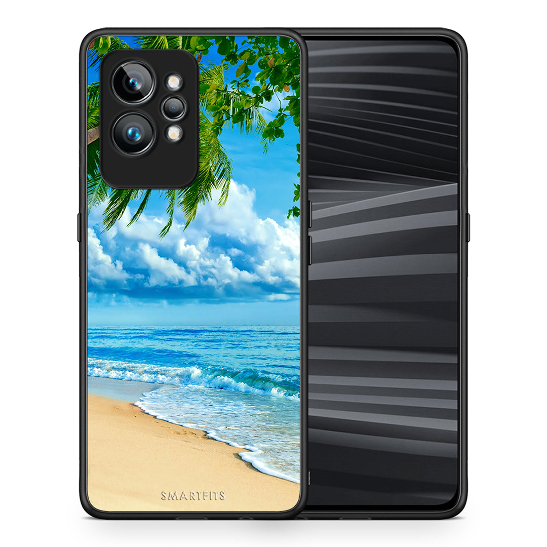 Θήκη Realme GT2 Pro Beautiful Beach από τη Smartfits με σχέδιο στο πίσω μέρος και μαύρο περίβλημα | Realme GT2 Pro Beautiful Beach Case with Colorful Back and Black Bezels