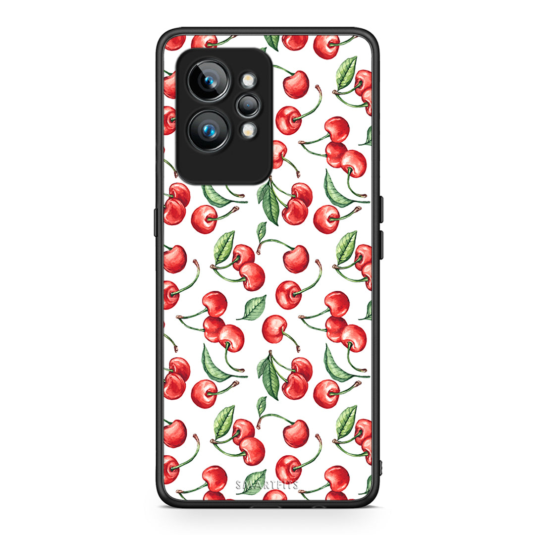 Θήκη Realme GT2 Pro Cherry Summer από τη Smartfits με σχέδιο στο πίσω μέρος και μαύρο περίβλημα | Realme GT2 Pro Cherry Summer Case with Colorful Back and Black Bezels