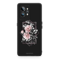 Thumbnail for Θήκη Realme GT2 Pro Flower Frame από τη Smartfits με σχέδιο στο πίσω μέρος και μαύρο περίβλημα | Realme GT2 Pro Flower Frame Case with Colorful Back and Black Bezels