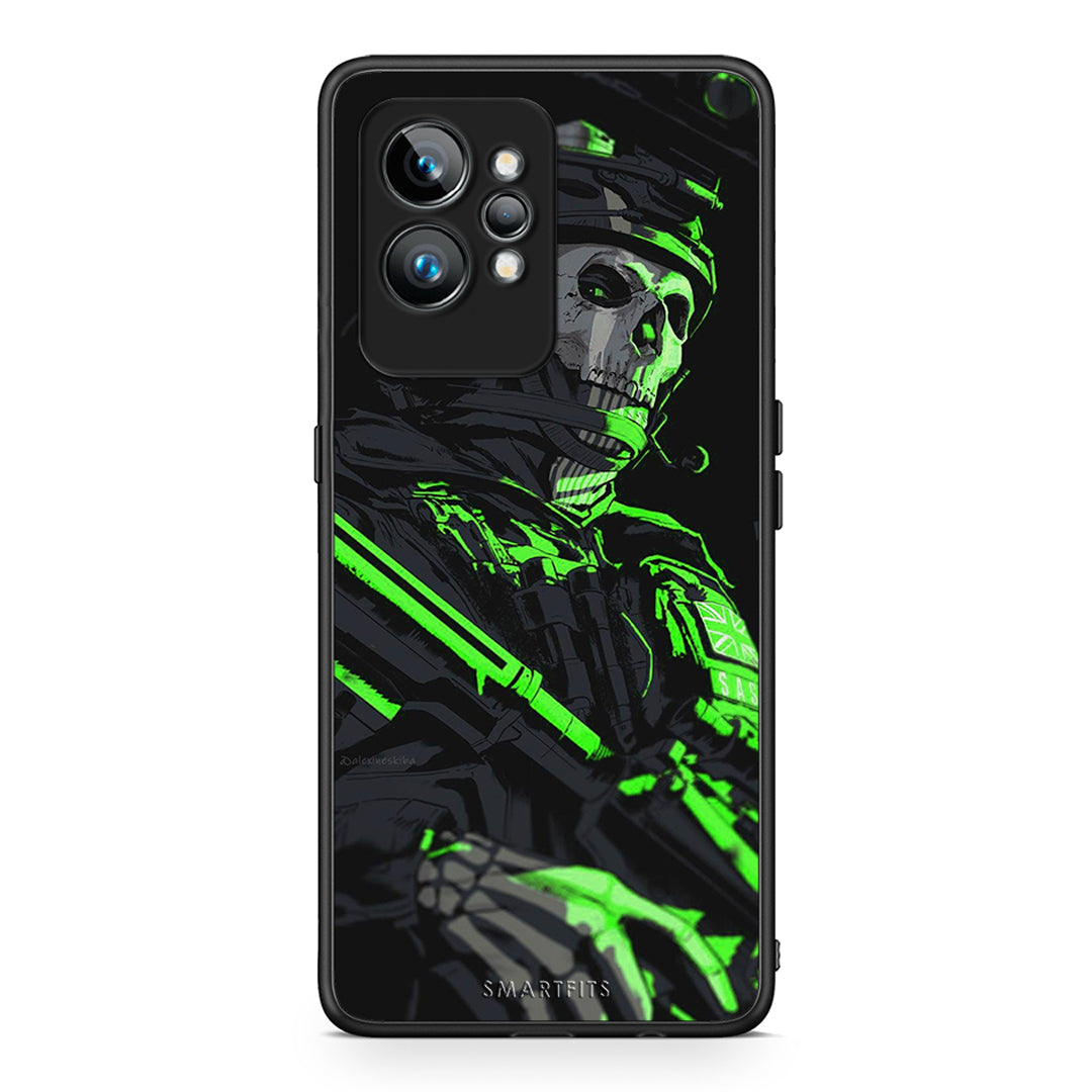 Θήκη Realme GT2 Pro Green Soldier από τη Smartfits με σχέδιο στο πίσω μέρος και μαύρο περίβλημα | Realme GT2 Pro Green Soldier Case with Colorful Back and Black Bezels