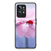 Thumbnail for Θήκη Realme GT2 Pro Ladybug Flower από τη Smartfits με σχέδιο στο πίσω μέρος και μαύρο περίβλημα | Realme GT2 Pro Ladybug Flower Case with Colorful Back and Black Bezels