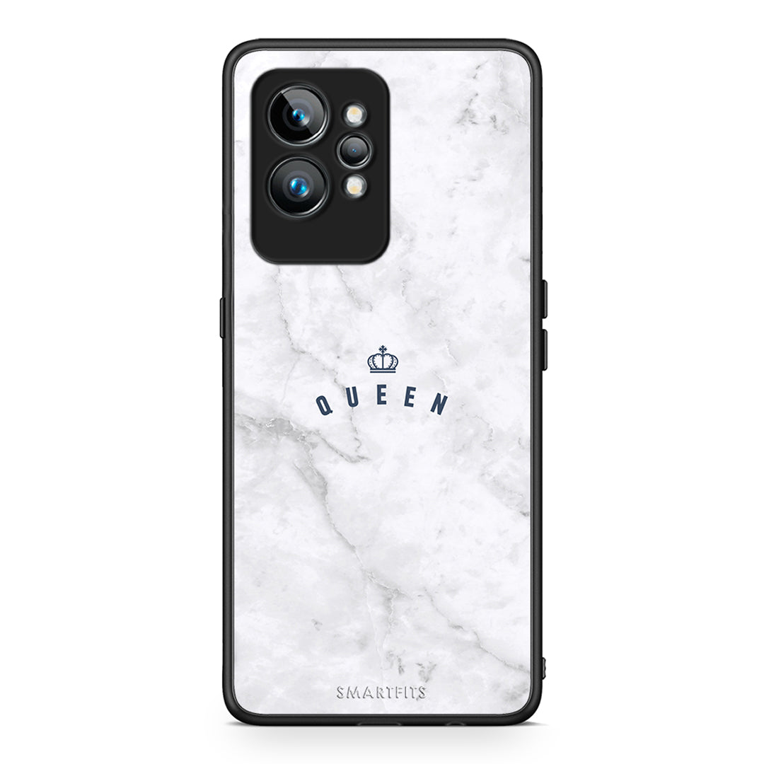 Θήκη Realme GT2 Pro Marble Queen από τη Smartfits με σχέδιο στο πίσω μέρος και μαύρο περίβλημα | Realme GT2 Pro Marble Queen Case with Colorful Back and Black Bezels