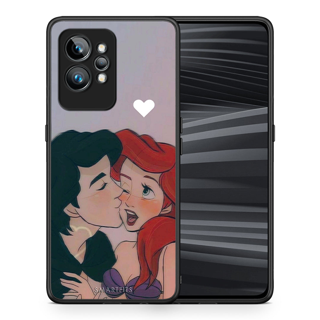 Θήκη Realme GT2 Pro Mermaid Couple από τη Smartfits με σχέδιο στο πίσω μέρος και μαύρο περίβλημα | Realme GT2 Pro Mermaid Couple Case with Colorful Back and Black Bezels