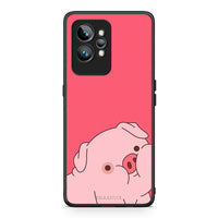 Thumbnail for Θήκη Realme GT2 Pro Pig Love 1 από τη Smartfits με σχέδιο στο πίσω μέρος και μαύρο περίβλημα | Realme GT2 Pro Pig Love 1 Case with Colorful Back and Black Bezels