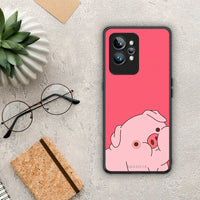 Thumbnail for Θήκη Realme GT2 Pro Pig Love 1 από τη Smartfits με σχέδιο στο πίσω μέρος και μαύρο περίβλημα | Realme GT2 Pro Pig Love 1 Case with Colorful Back and Black Bezels