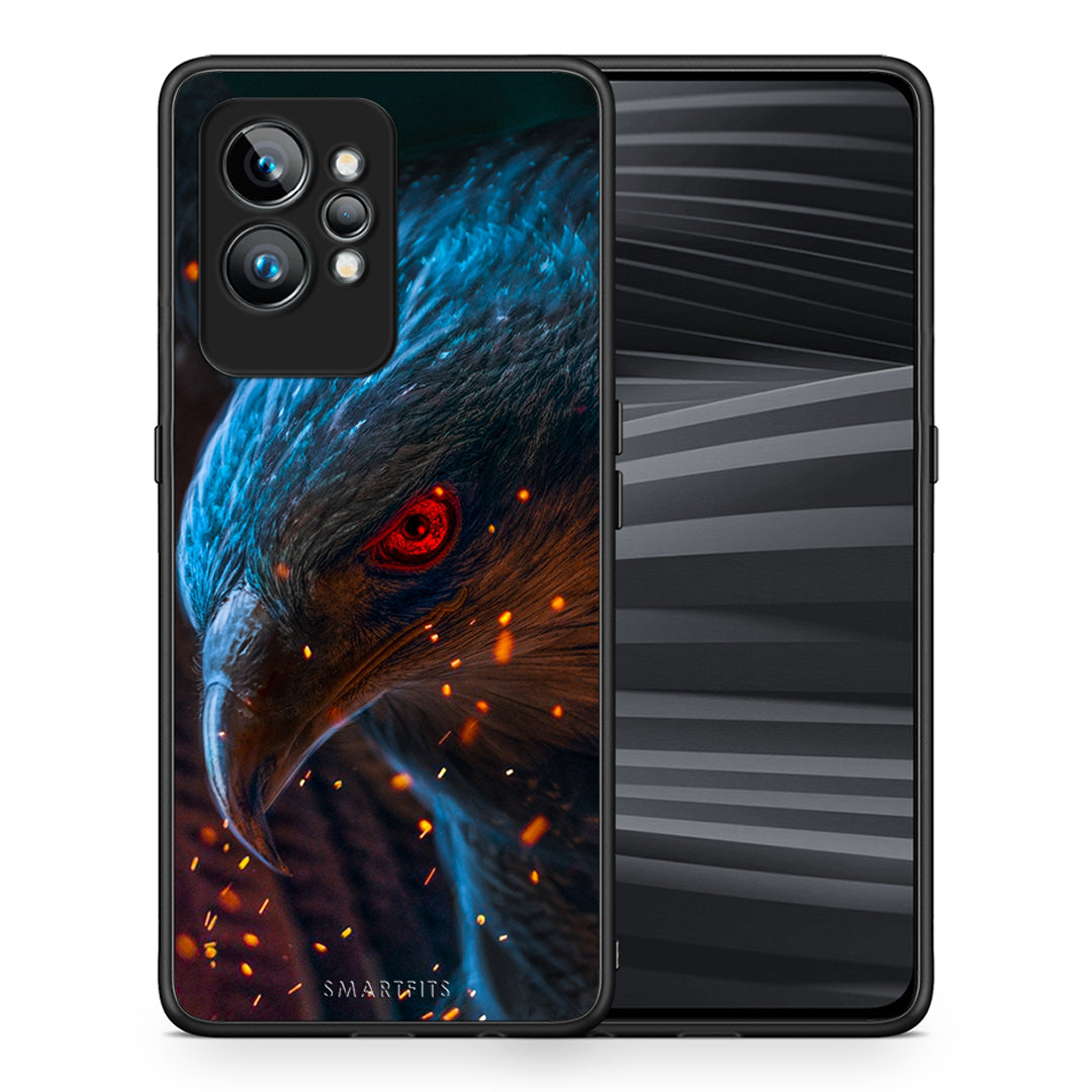 Θήκη Realme GT2 Pro PopArt Eagle από τη Smartfits με σχέδιο στο πίσω μέρος και μαύρο περίβλημα | Realme GT2 Pro PopArt Eagle Case with Colorful Back and Black Bezels