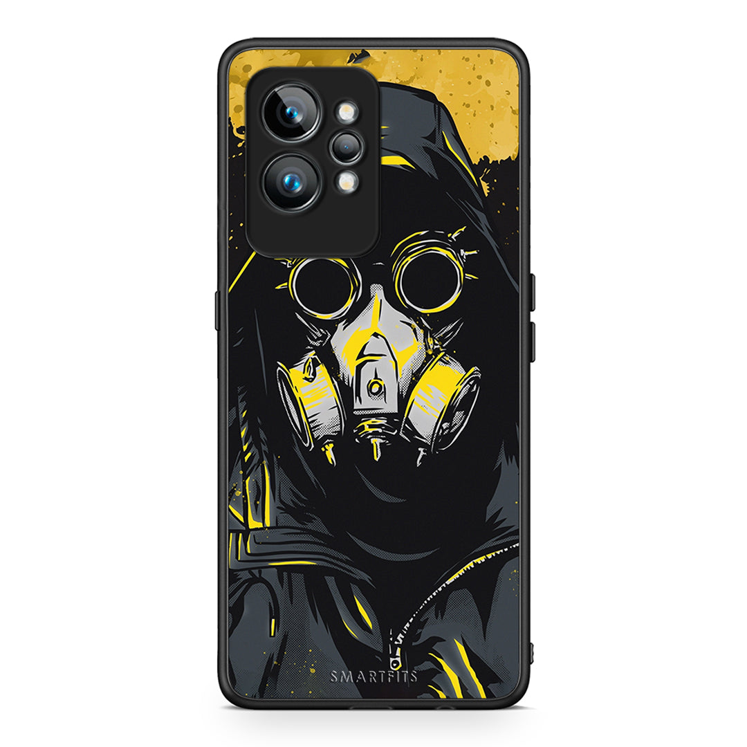 Θήκη Realme GT2 Pro PopArt Mask από τη Smartfits με σχέδιο στο πίσω μέρος και μαύρο περίβλημα | Realme GT2 Pro PopArt Mask Case with Colorful Back and Black Bezels