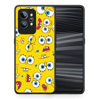 Thumbnail for Θήκη Realme GT2 Pro PopArt Sponge από τη Smartfits με σχέδιο στο πίσω μέρος και μαύρο περίβλημα | Realme GT2 Pro PopArt Sponge Case with Colorful Back and Black Bezels