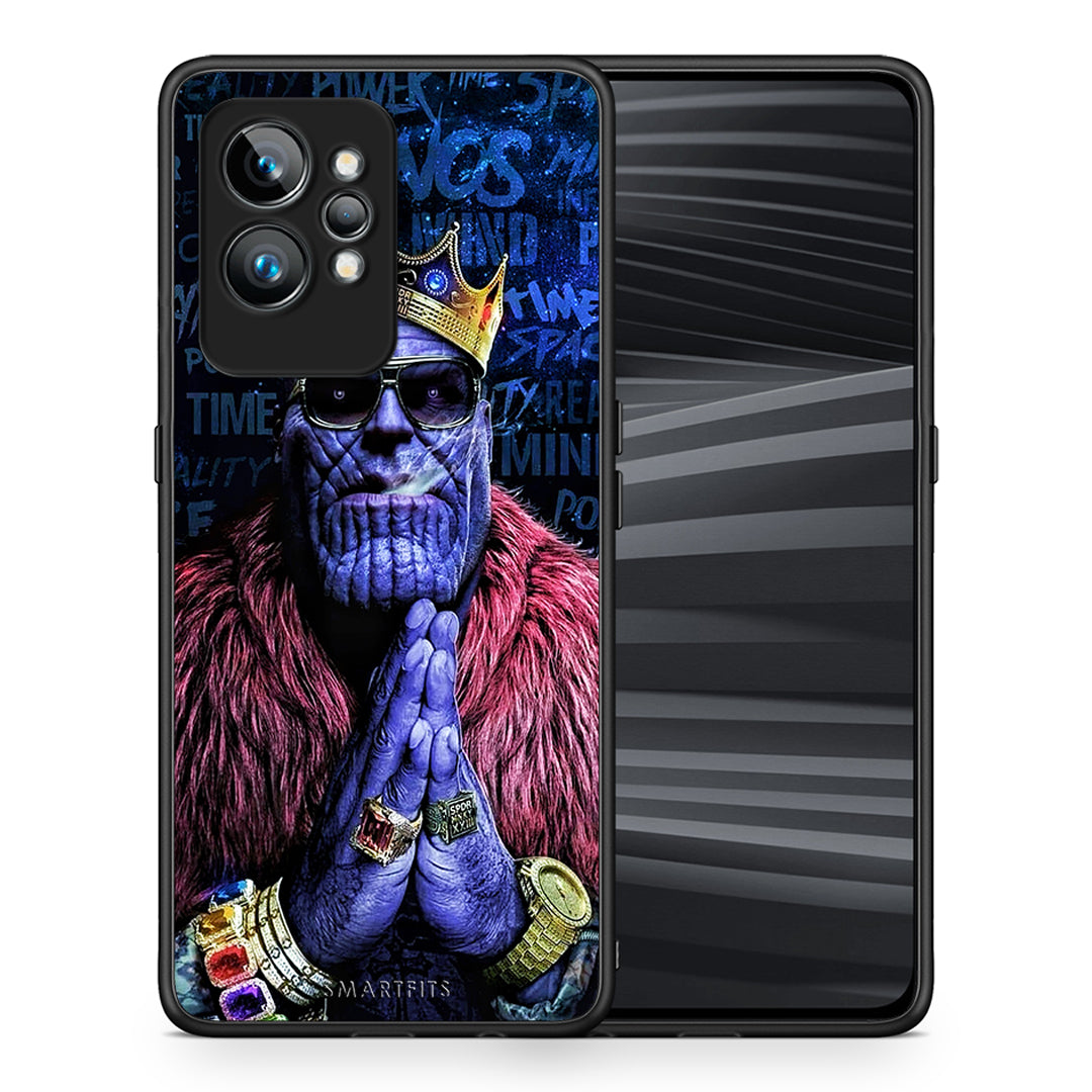 Θήκη Realme GT2 Pro PopArt Thanos από τη Smartfits με σχέδιο στο πίσω μέρος και μαύρο περίβλημα | Realme GT2 Pro PopArt Thanos Case with Colorful Back and Black Bezels