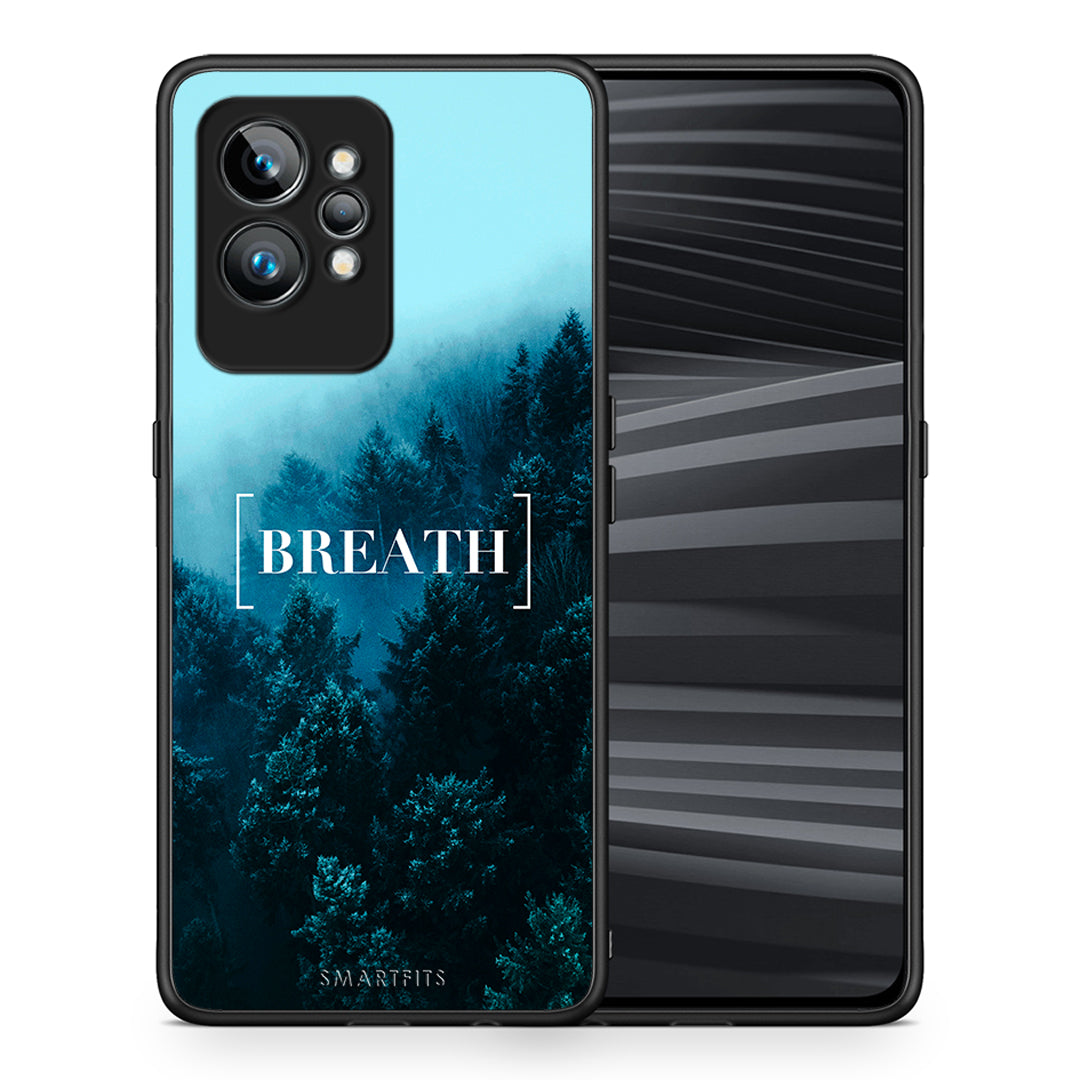 Θήκη Realme GT2 Pro Quote Breath από τη Smartfits με σχέδιο στο πίσω μέρος και μαύρο περίβλημα | Realme GT2 Pro Quote Breath Case with Colorful Back and Black Bezels