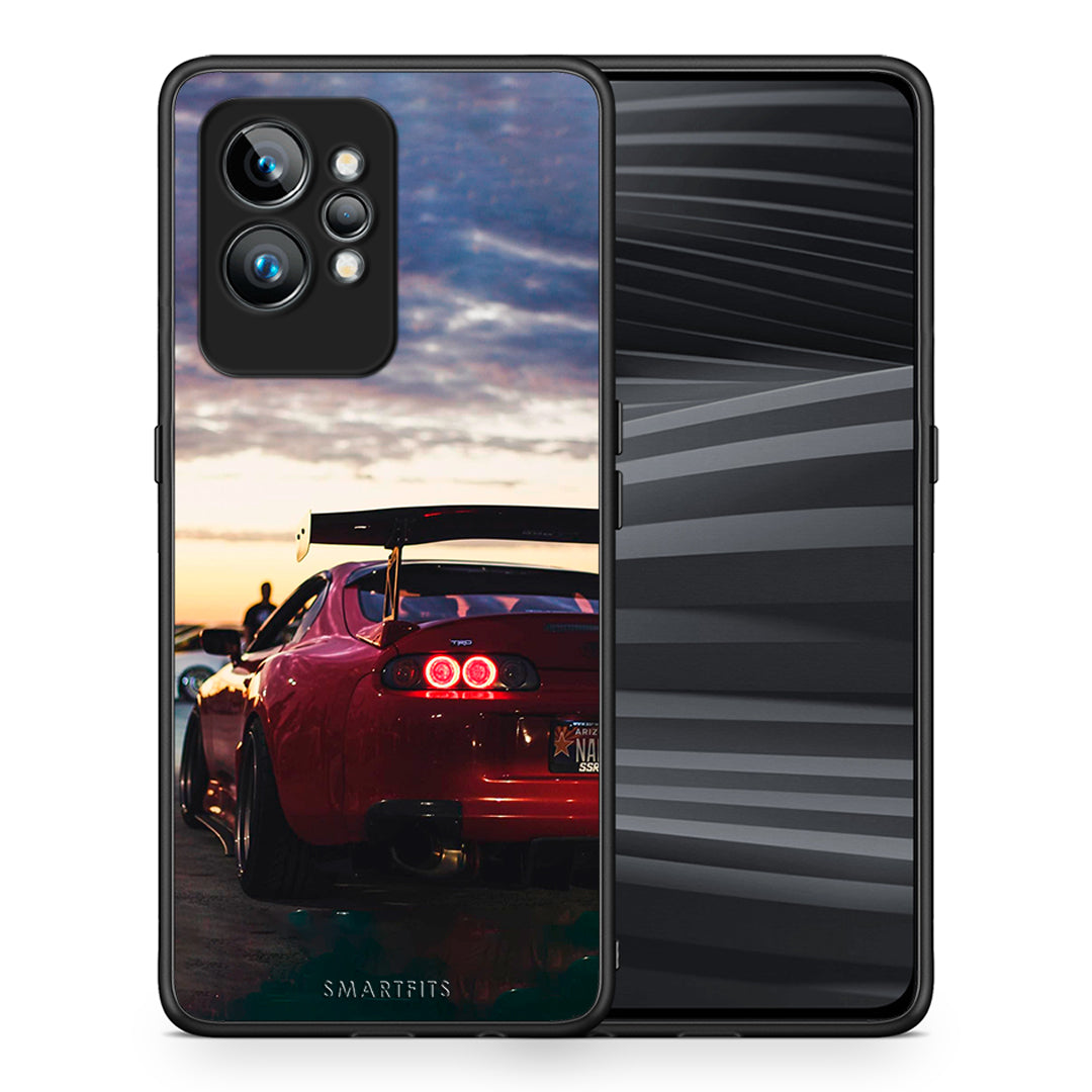 Θήκη Realme GT2 Pro Racing Supra από τη Smartfits με σχέδιο στο πίσω μέρος και μαύρο περίβλημα | Realme GT2 Pro Racing Supra Case with Colorful Back and Black Bezels