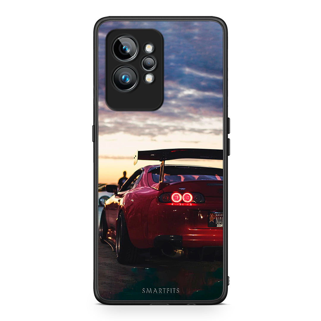 Θήκη Realme GT2 Pro Racing Supra από τη Smartfits με σχέδιο στο πίσω μέρος και μαύρο περίβλημα | Realme GT2 Pro Racing Supra Case with Colorful Back and Black Bezels